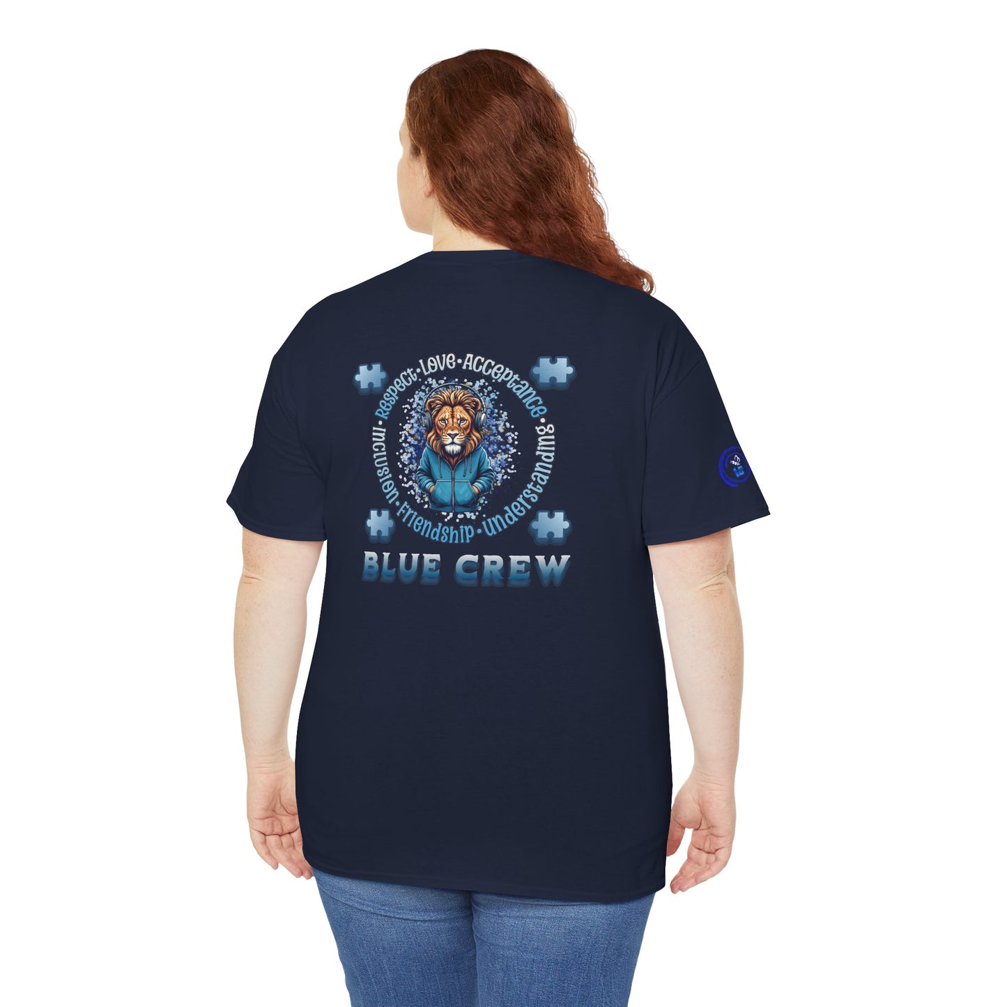 IB Leaf Blue Crew Autism Community Tee | Respect • Love • Inclusion