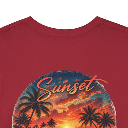 Sunset Serenity | Premium Coastal Art Tee