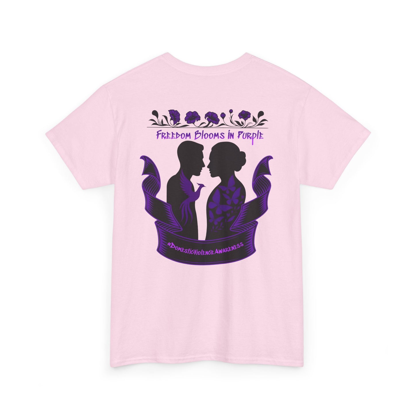 💜 Freedom Blooms in Purple – Domestic Violence Awareness Tee