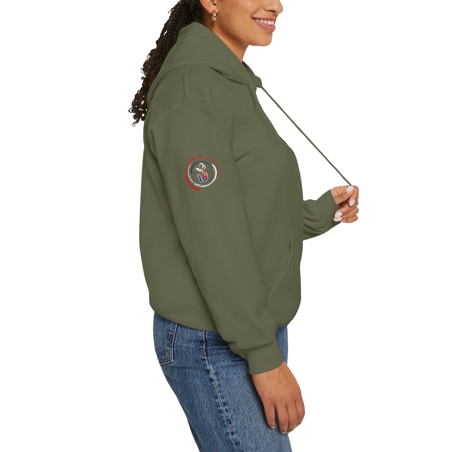 IB Leaf™ Freedom Has Footprints Veterans Tribute Hoodie | Built by Courage, Carried by Sacrifice