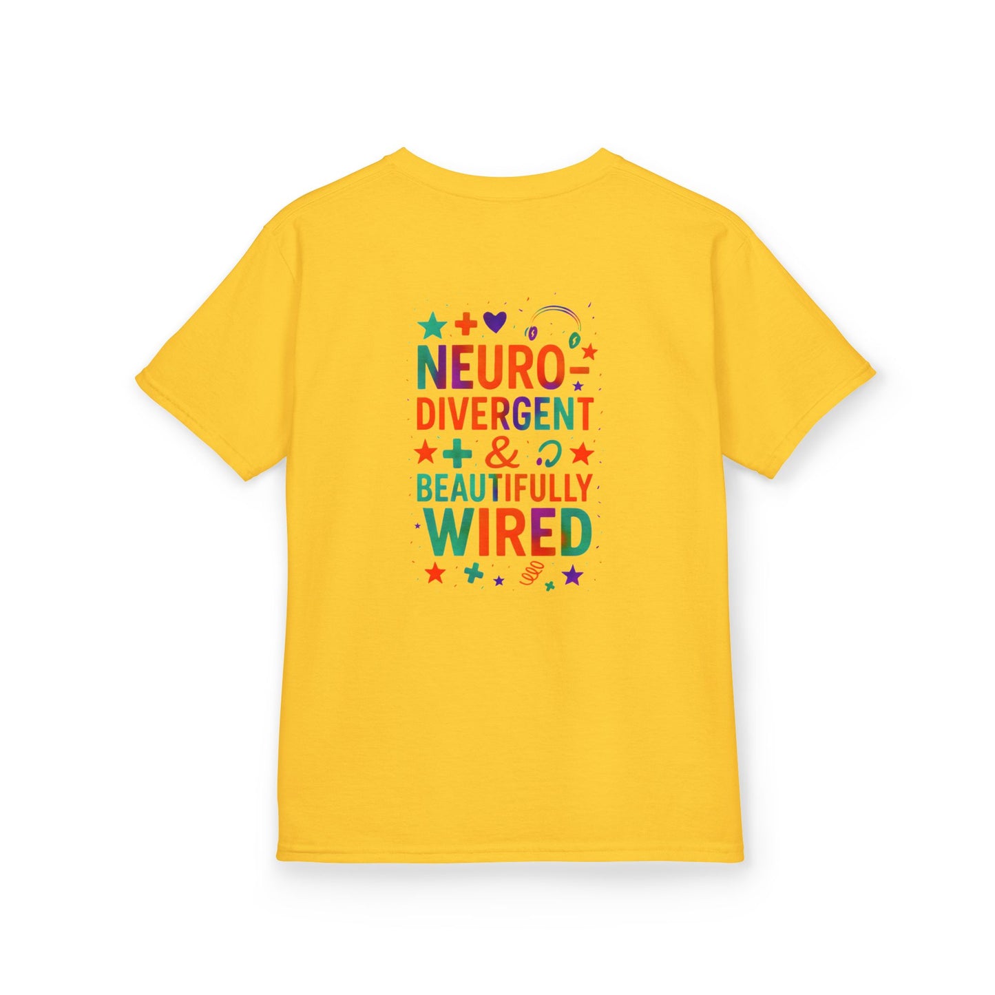 🧩 IB Leaf Neurodivergent & Beautifully Wired – Kids SPD & Autism Awareness Tee