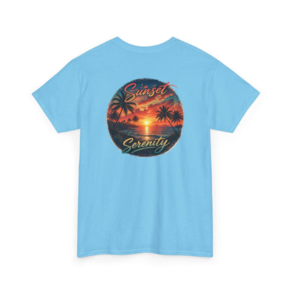 Sunset Serenity | Premium Coastal Art Tee