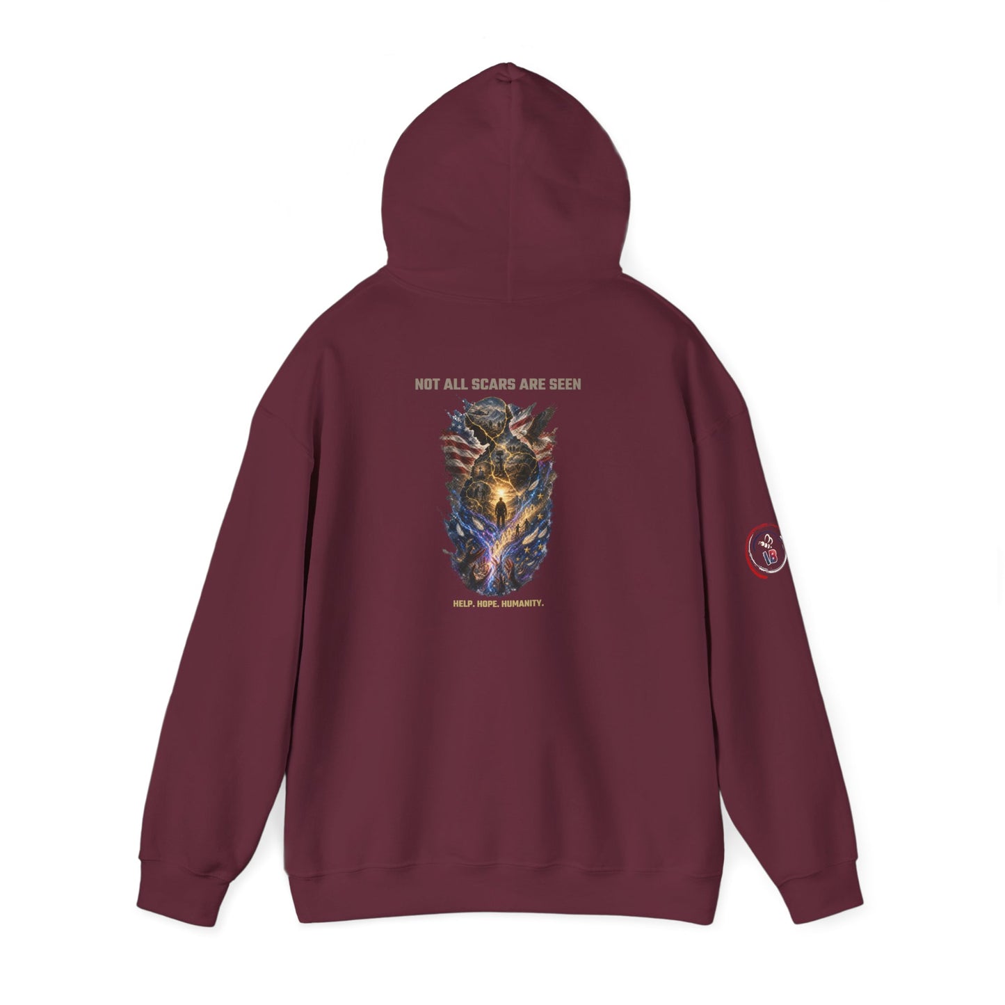 Not All Scars Are Seen | Veteran Mental Health Awareness Hoodie