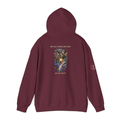 Not All Scars Are Seen | Veteran Mental Health Awareness Hoodie