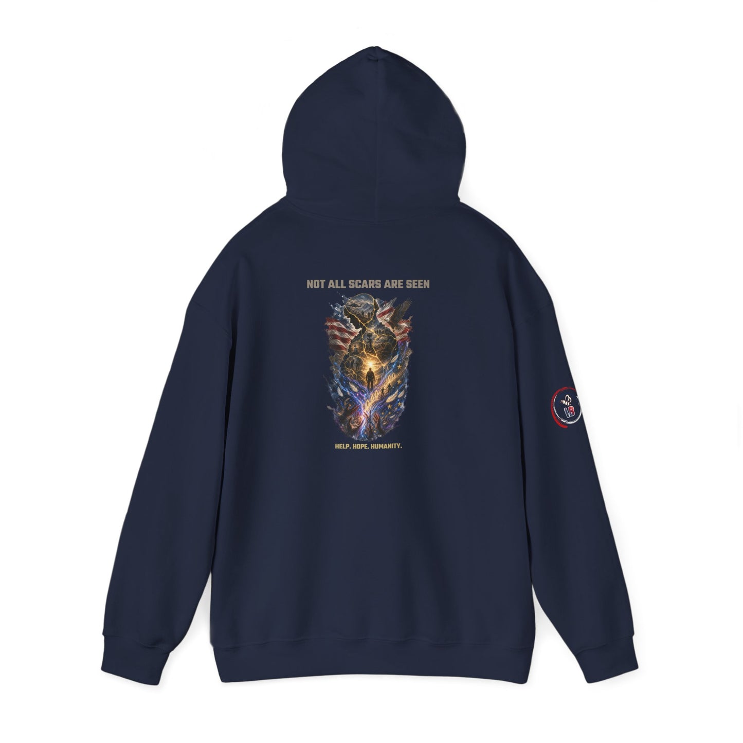 Not All Scars Are Seen | Veteran Mental Health Awareness Hoodie