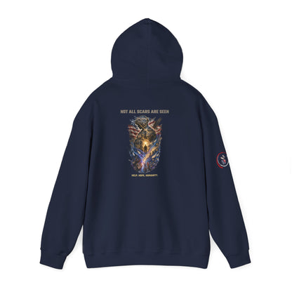 Not All Scars Are Seen | Veteran Mental Health Awareness Hoodie