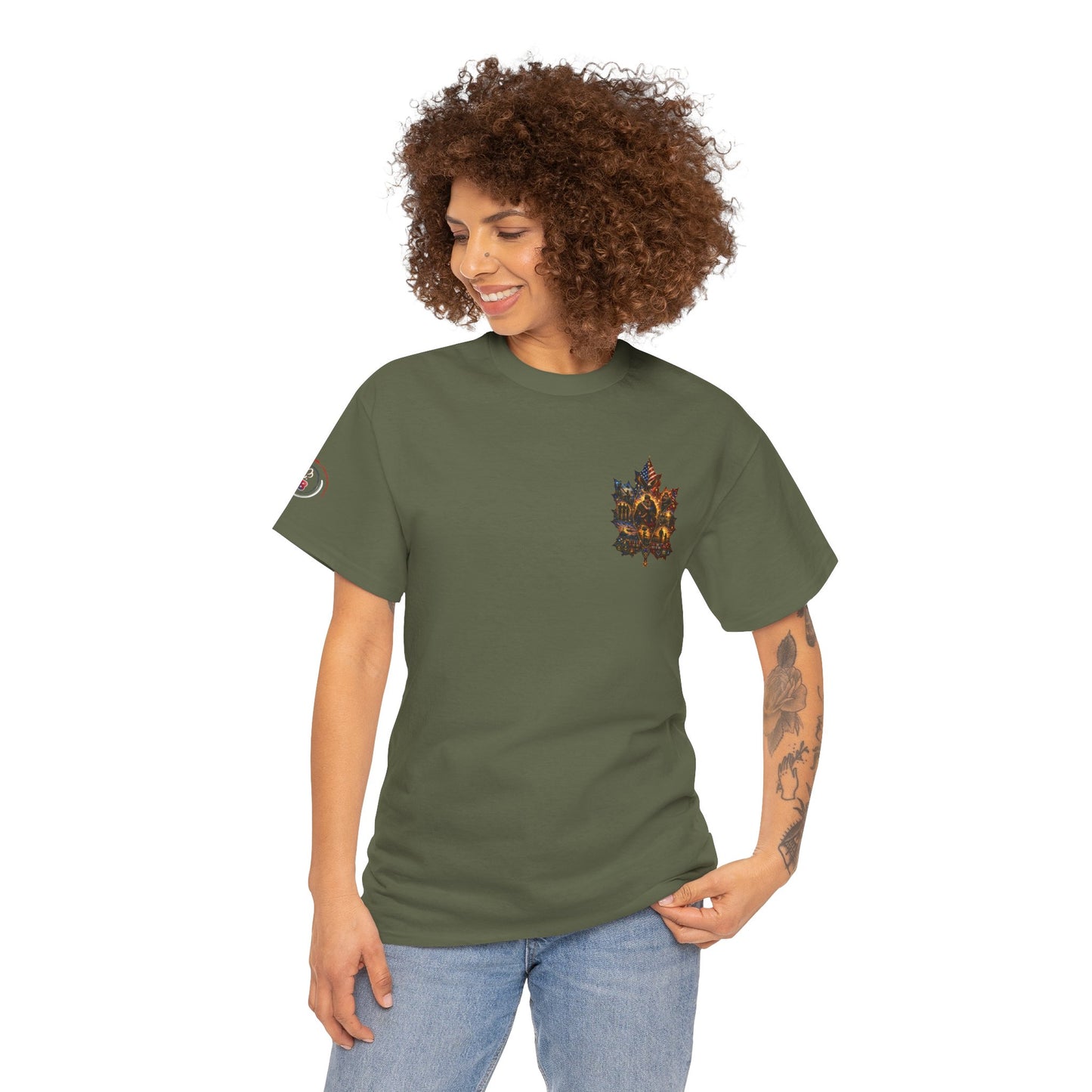 IB Leaf™ Freedom Has Footprints Veterans Tribute Tee | Built by Courage, Carried by Sacrifice