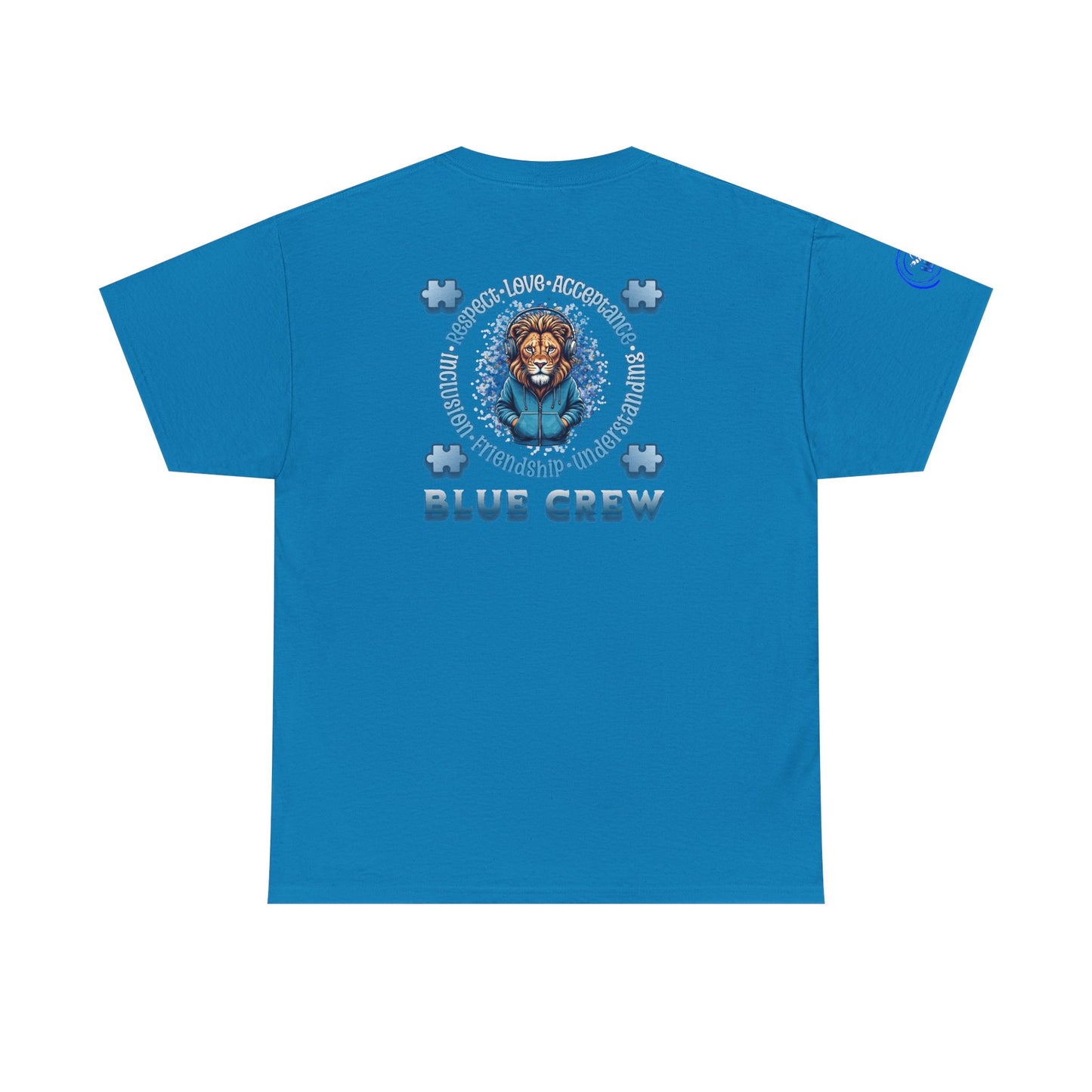IB Leaf Blue Crew Autism Community Tee | Respect • Love • Inclusion