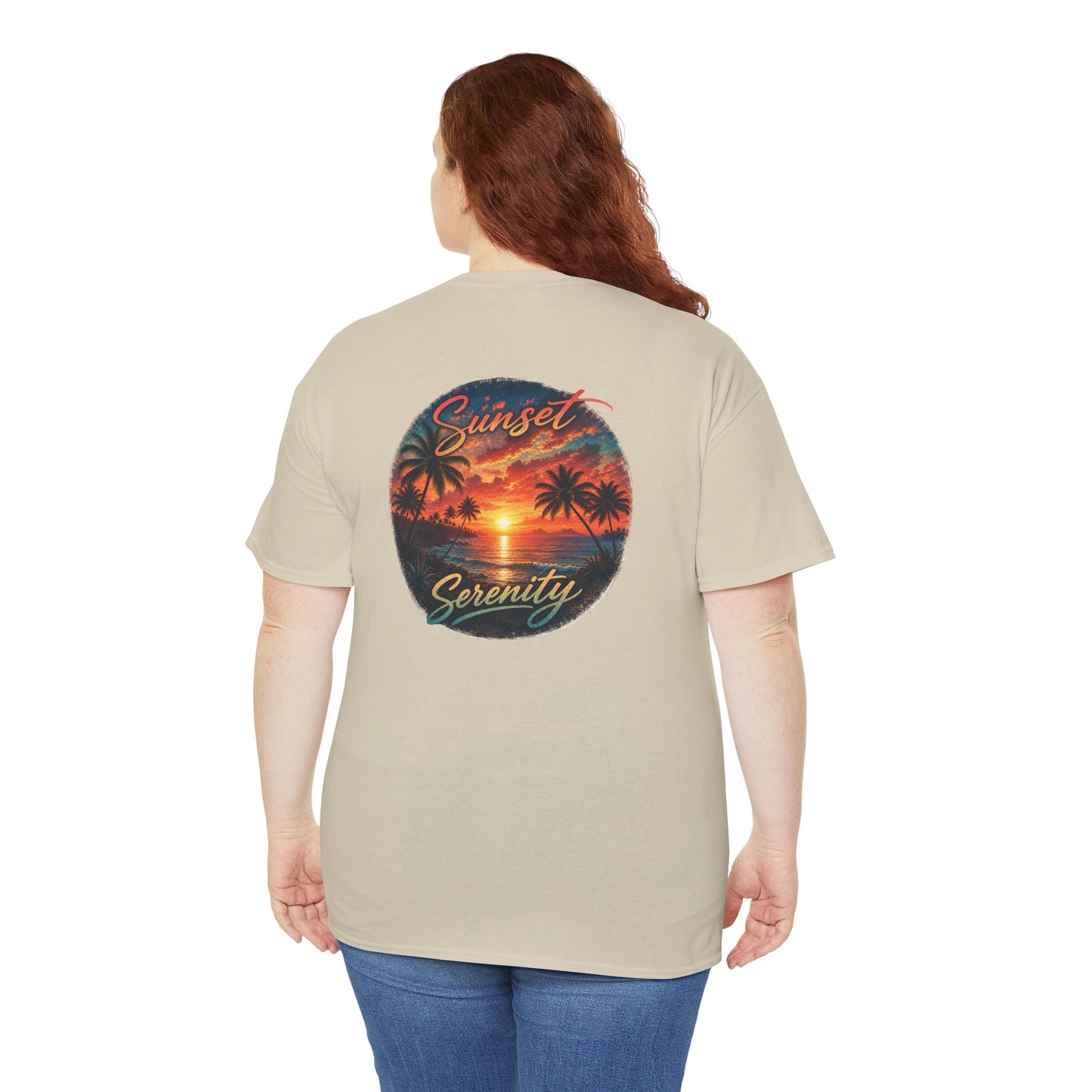 Sunset Serenity | Premium Coastal Art Tee