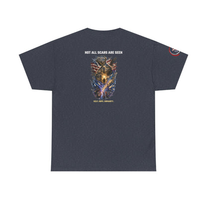 IB Leaf Not All Scars Are Seen | Veteran Mental Health Awareness Tee