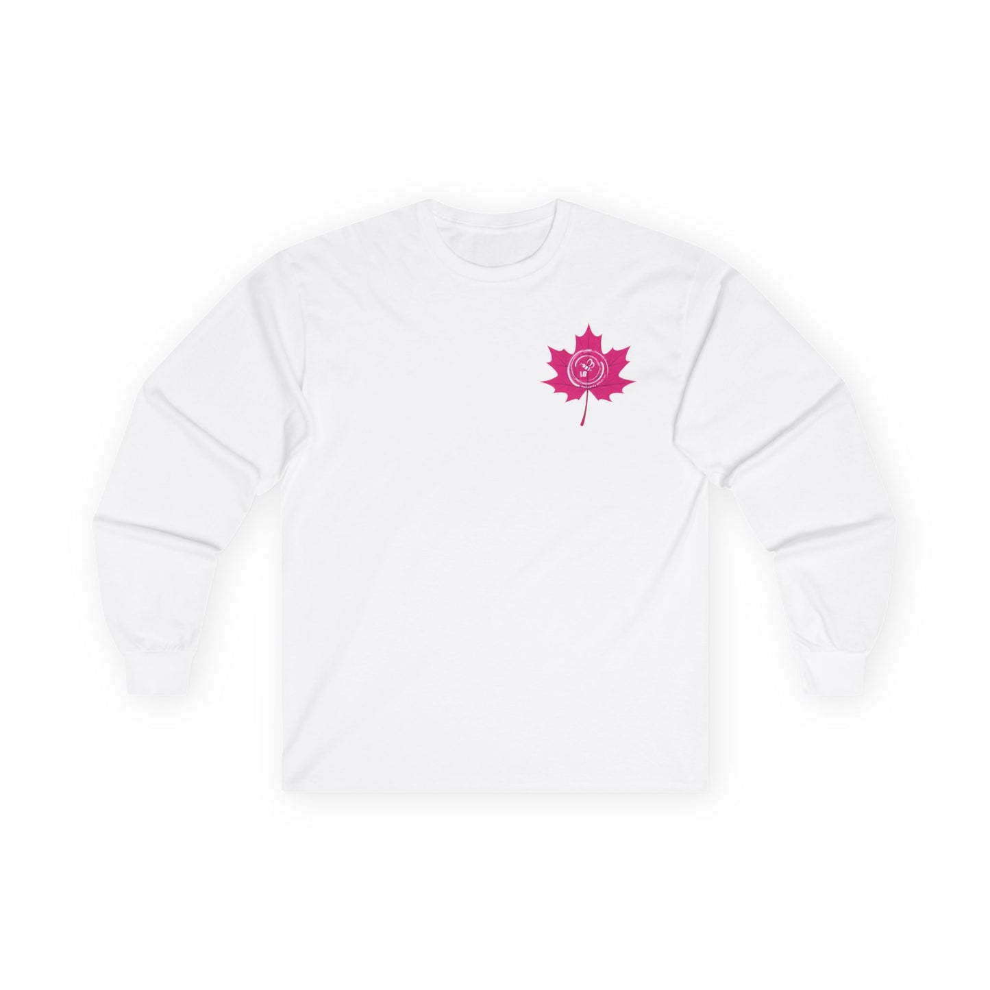 IB Leaf Fight in Bloom – Breast Cancer Awareness Long Sleeve Tee
