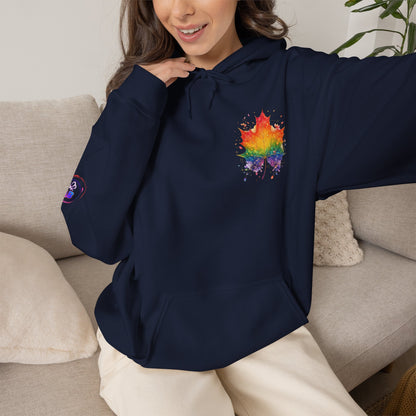 IB Leaf "Pride & Love" LGBTQ+ Awareness Hoodie | Love Loud. Live Proud.