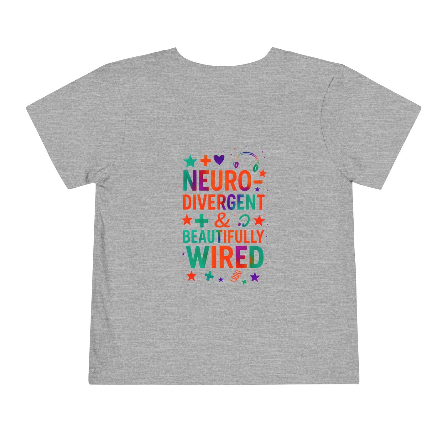 🧩 IB Leaf Neurodivergent & Beautifully Wired – Toddler SPD & Autism Awareness Tee