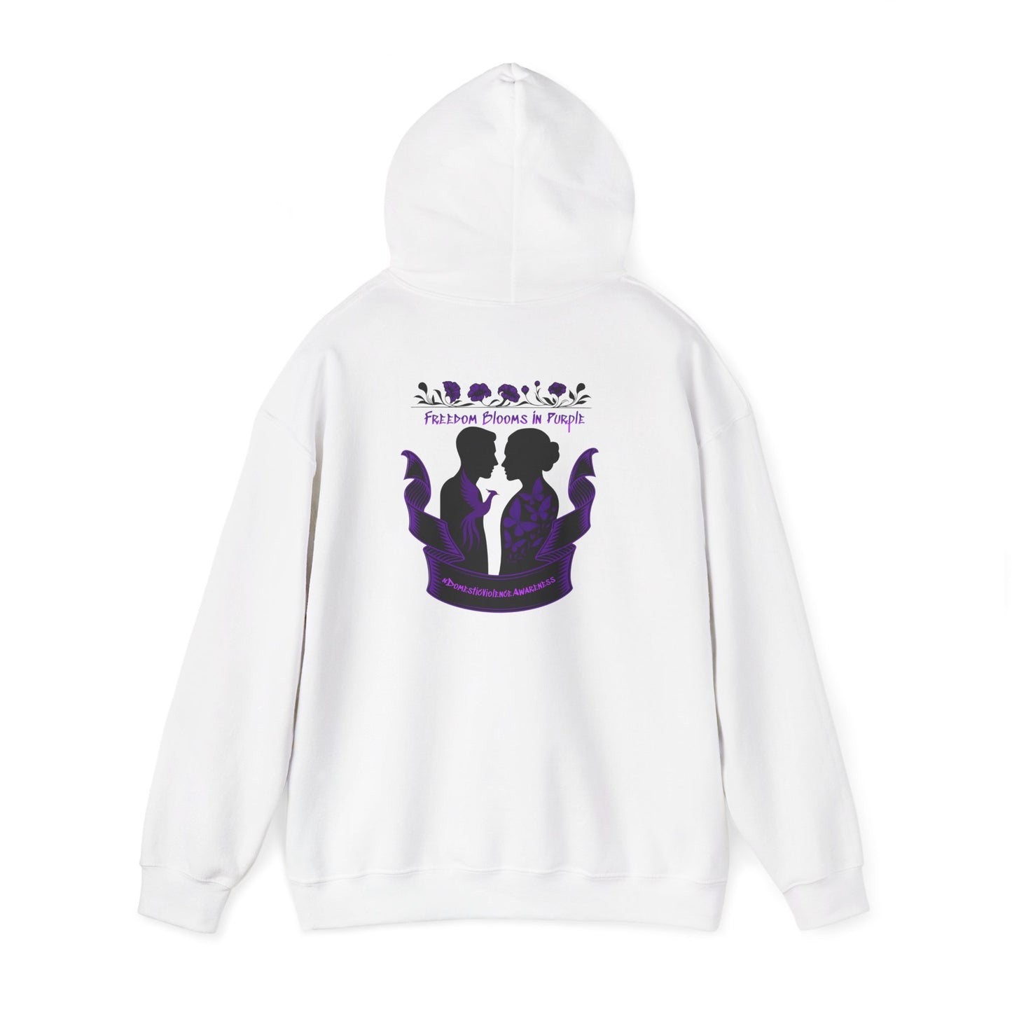 💜 Freedom Blooms in Purple – Domestic Violence Awareness Hoodie