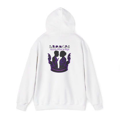 💜 Freedom Blooms in Purple – Domestic Violence Awareness Hoodie
