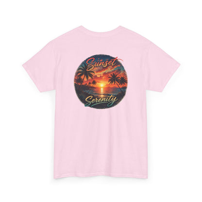 Sunset Serenity | Premium Coastal Art Tee