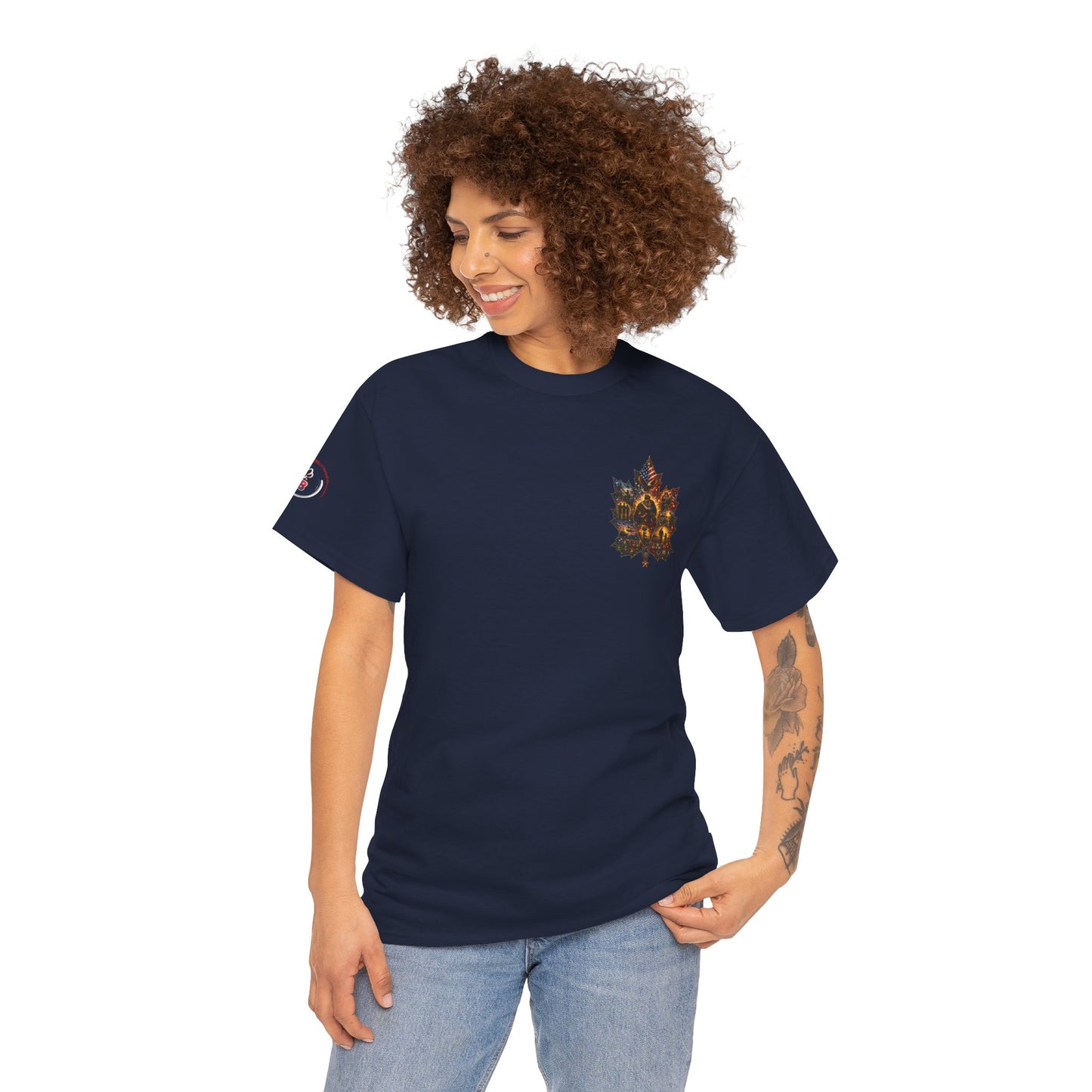 IB Leaf™ Freedom Has Footprints Veterans Tribute Tee | Built by Courage, Carried by Sacrifice