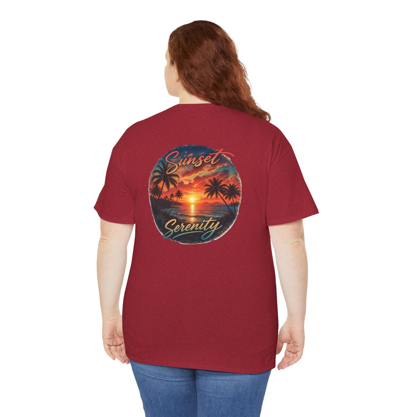 Sunset Serenity | Premium Coastal Art Tee