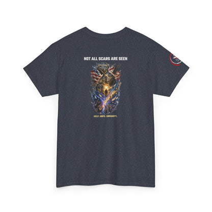 IB Leaf Not All Scars Are Seen | Veteran Mental Health Awareness Tee