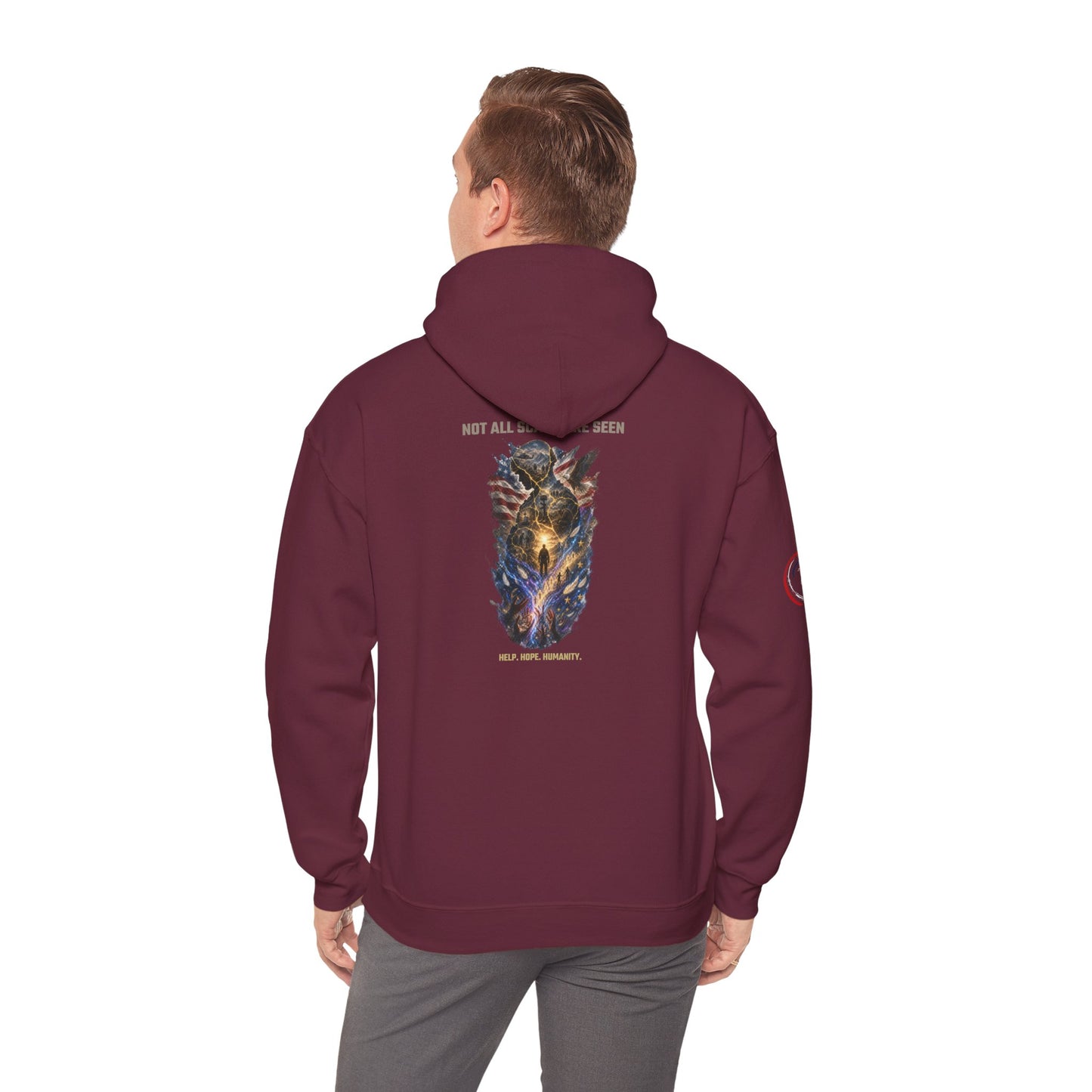 Not All Scars Are Seen | Veteran Mental Health Awareness Hoodie