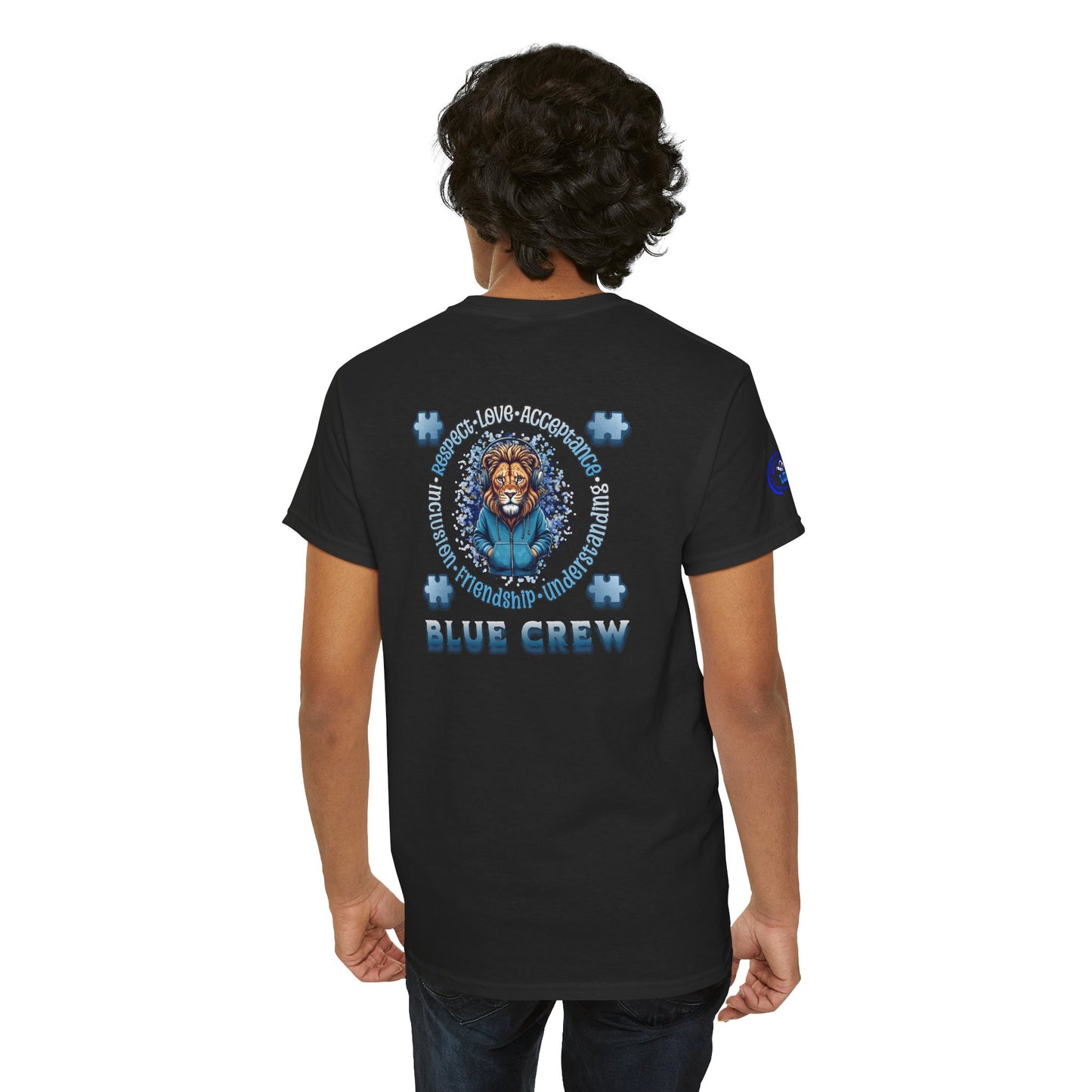 IB Leaf Blue Crew Autism Community Tee | Respect • Love • Inclusion