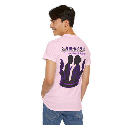 💜 Freedom Blooms in Purple – Domestic Violence Awareness Tee