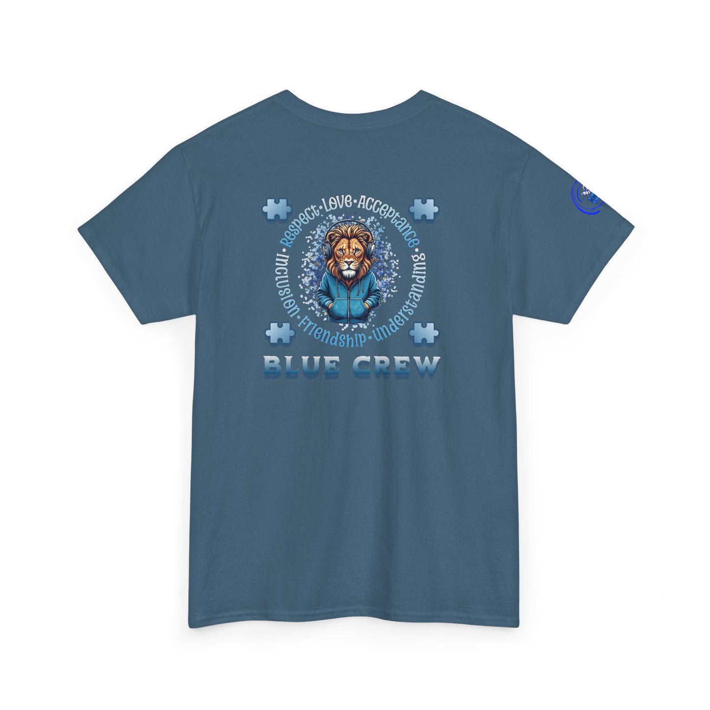 IB Leaf Blue Crew Autism Community Tee | Respect • Love • Inclusion