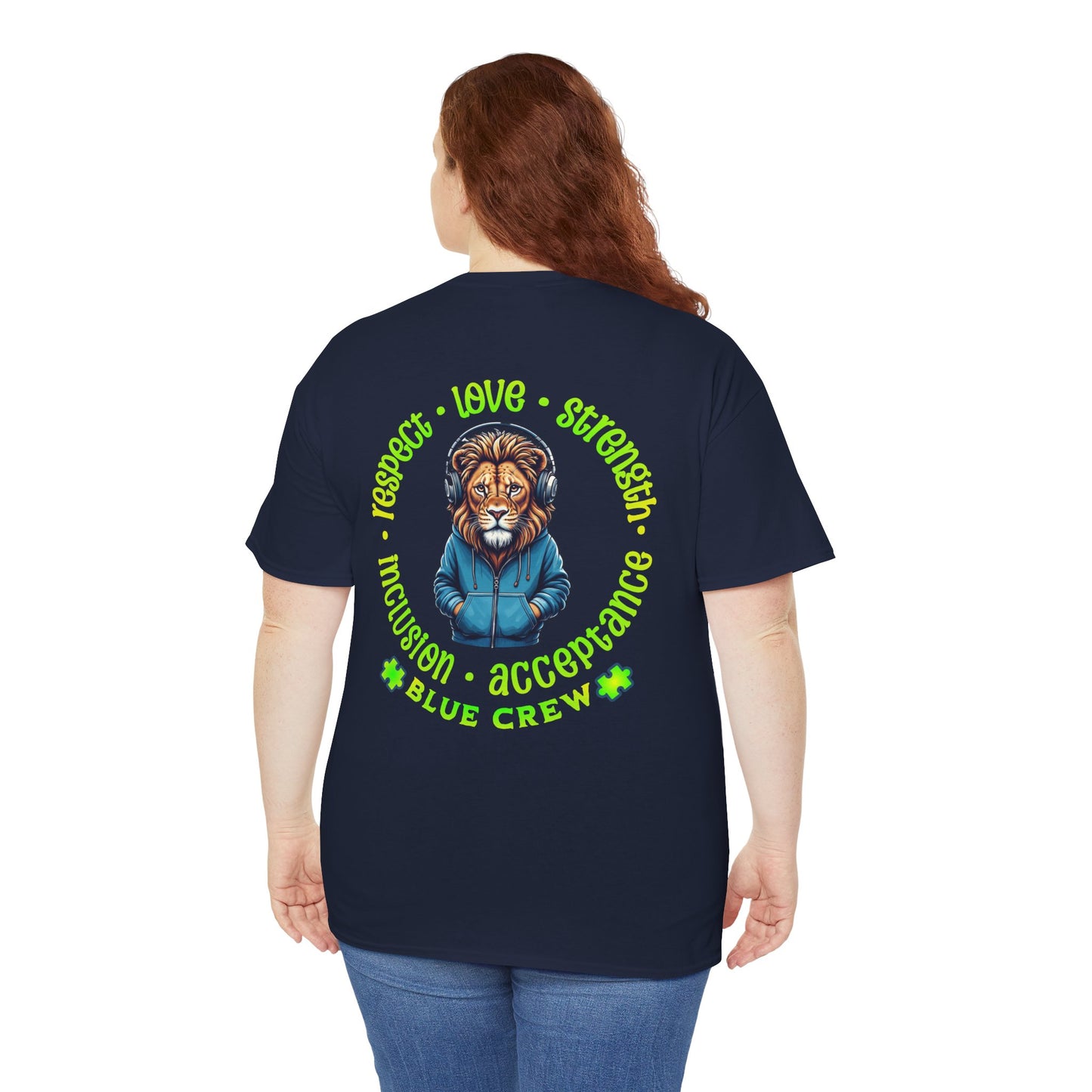 IB Leaf "Blue Crew" Autism Awareness Tee – Roar with Respect, Lead with Love