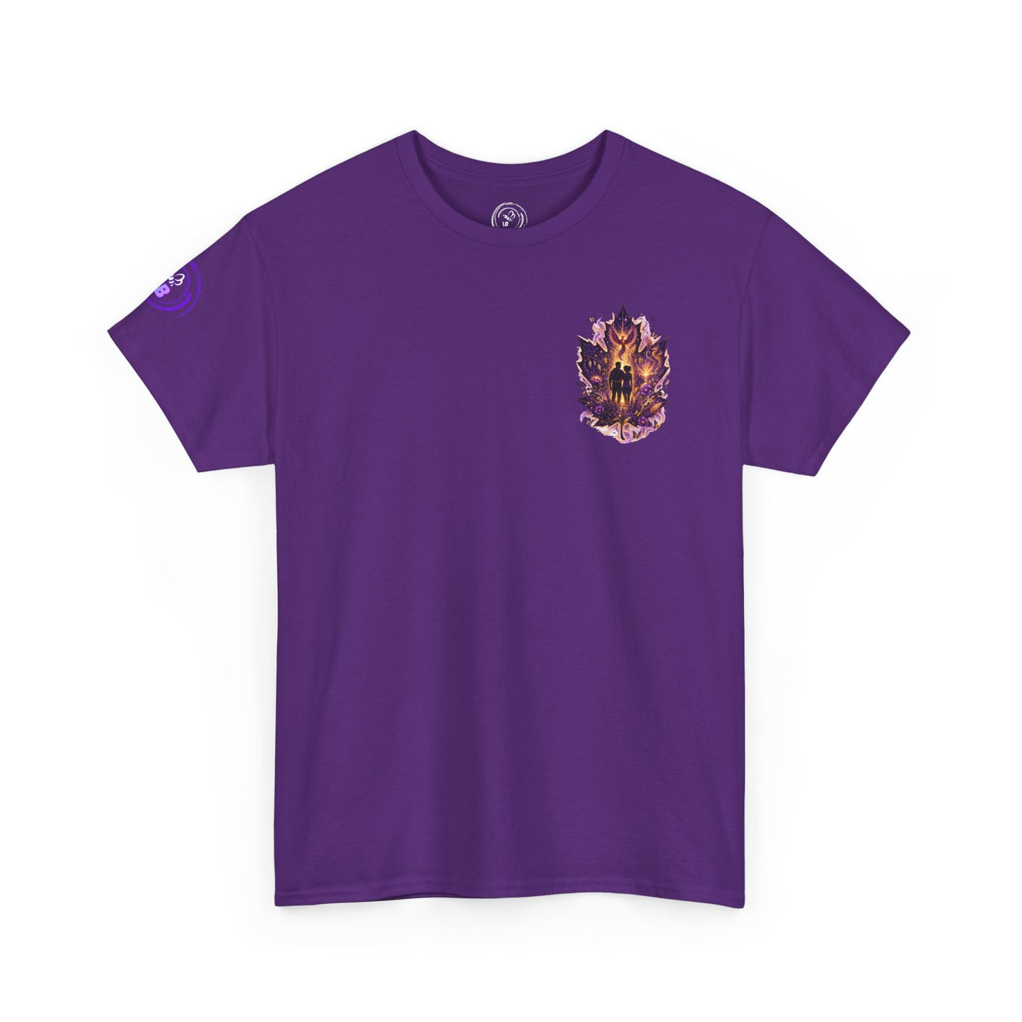 Freedom Blooms in Purple™ Breaking Chains. Building Futures | IB Leaf Domestic Violence Awareness Tee