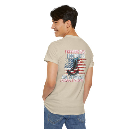 IB Leaf™ Freedom Has Footprints Veterans Tribute Tee | Built by Courage, Carried by Sacrifice