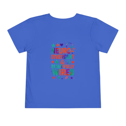 🧩 IB Leaf Neurodivergent & Beautifully Wired – Toddler SPD & Autism Awareness Tee