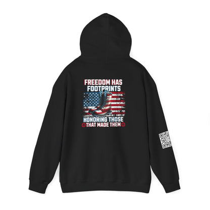 IBLeaf Freedom Has Footprints – Veterans Tribute Hoodie