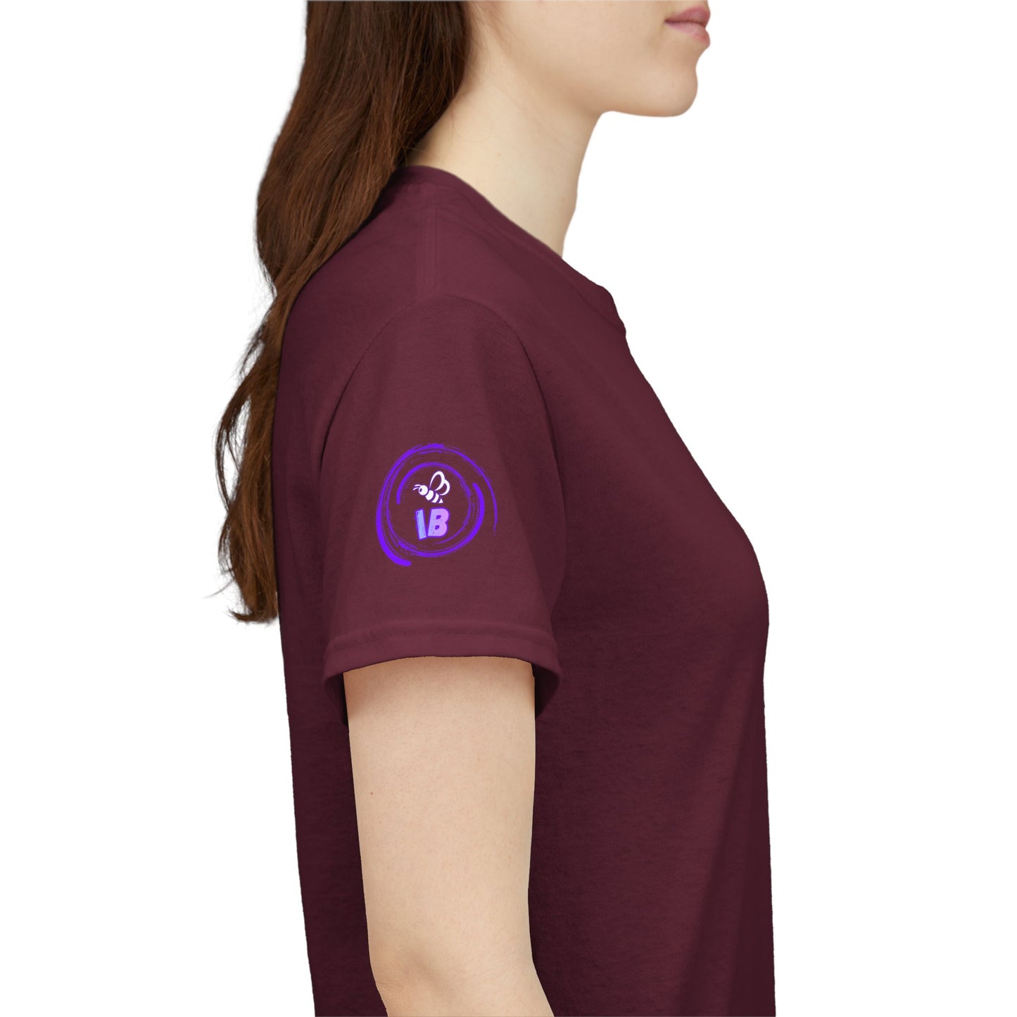 Freedom Blooms in Purple™ Breaking Chains. Building Futures | IB Leaf Domestic Violence Awareness Tee