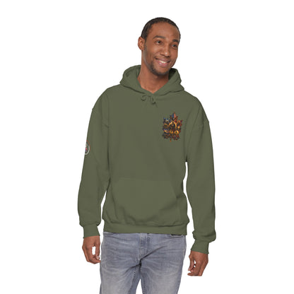 IB Leaf™ Freedom Has Footprints Veterans Tribute Hoodie | Built by Courage, Carried by Sacrifice