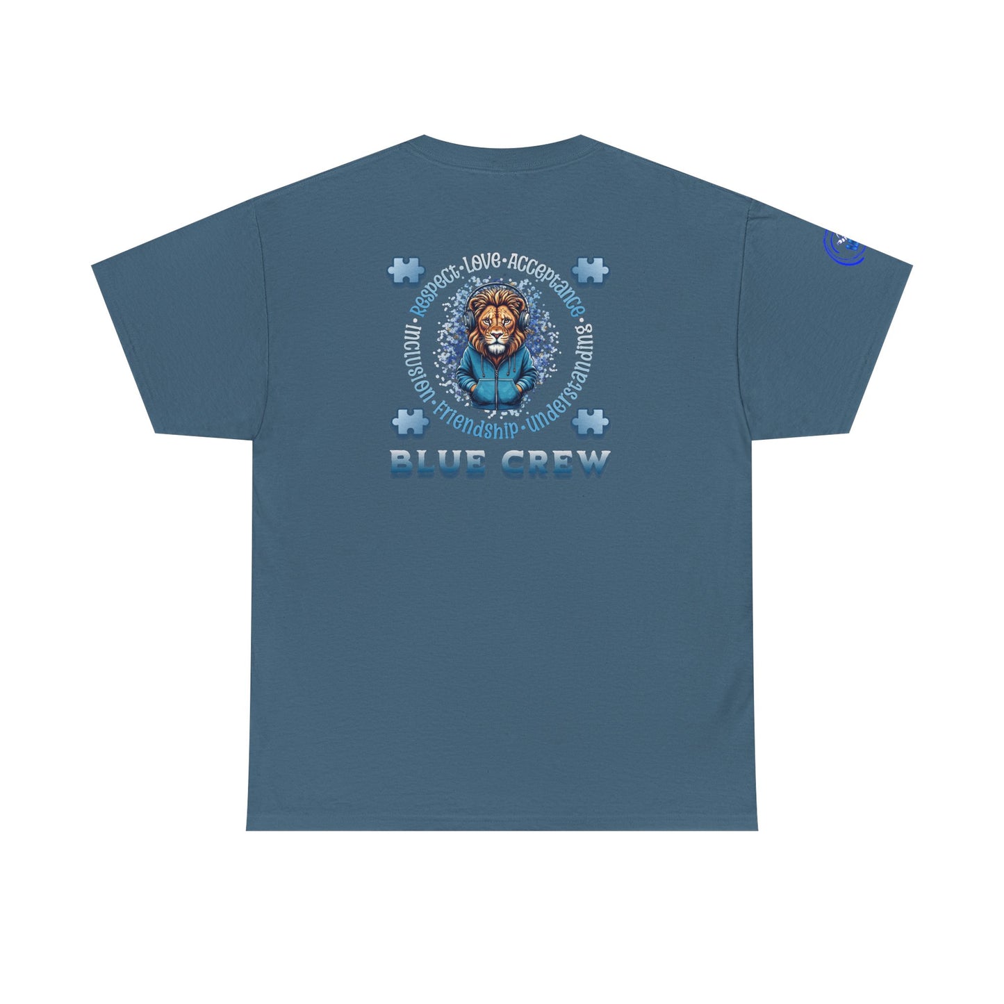 IB Leaf Blue Crew Autism Community Tee | Respect • Love • Inclusion