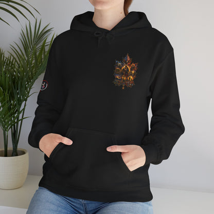 IB Leaf™ Freedom Has Footprints Veterans Tribute Hoodie | Built by Courage, Carried by Sacrifice