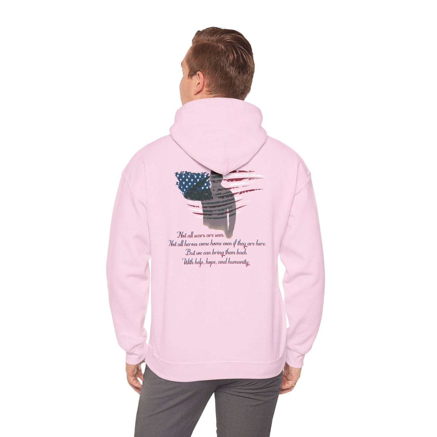 IB Leaf “Not All Scars Are Seen” Hoodie – Wear the Message That Matters