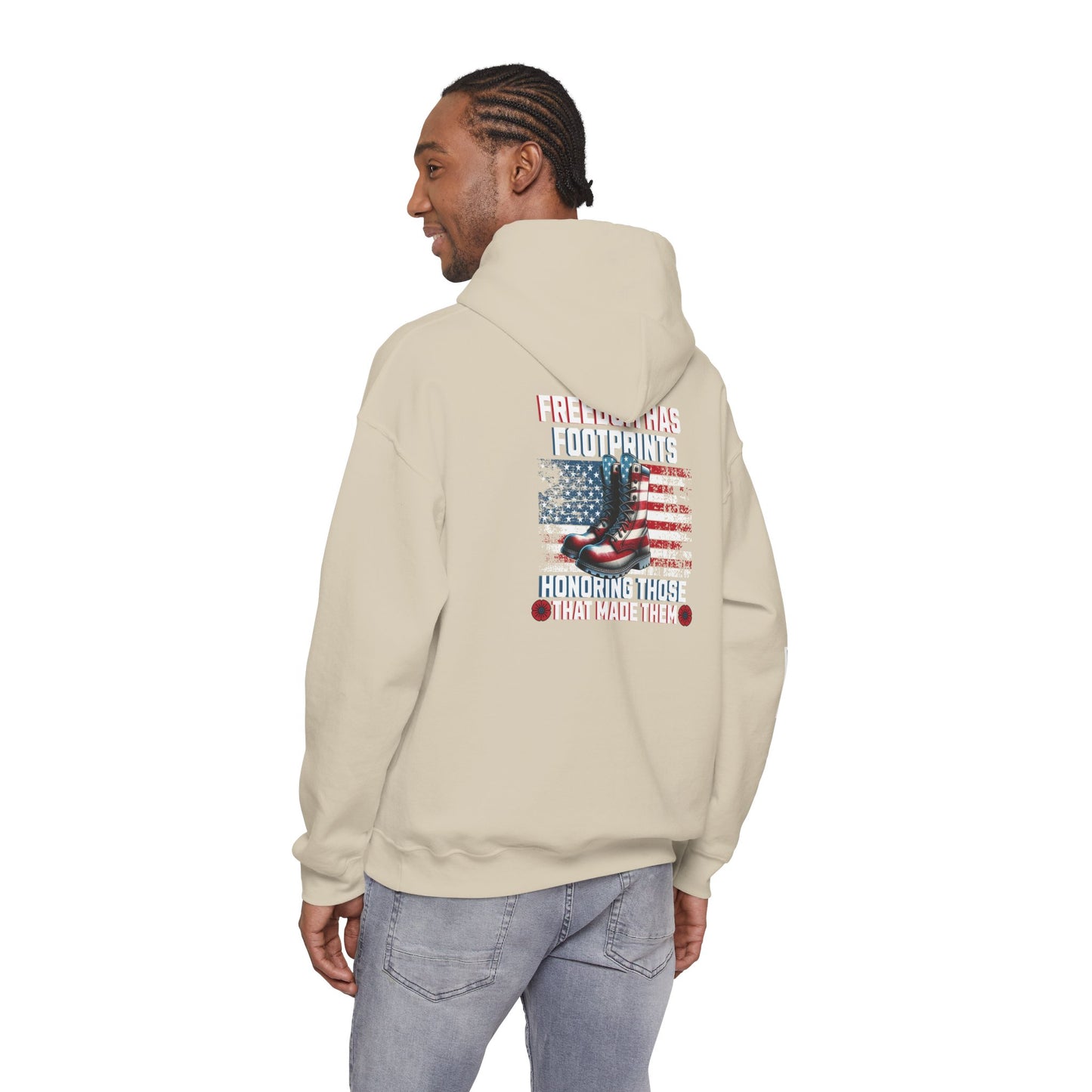 IBLeaf Freedom Has Footprints – Veterans Tribute Hoodie