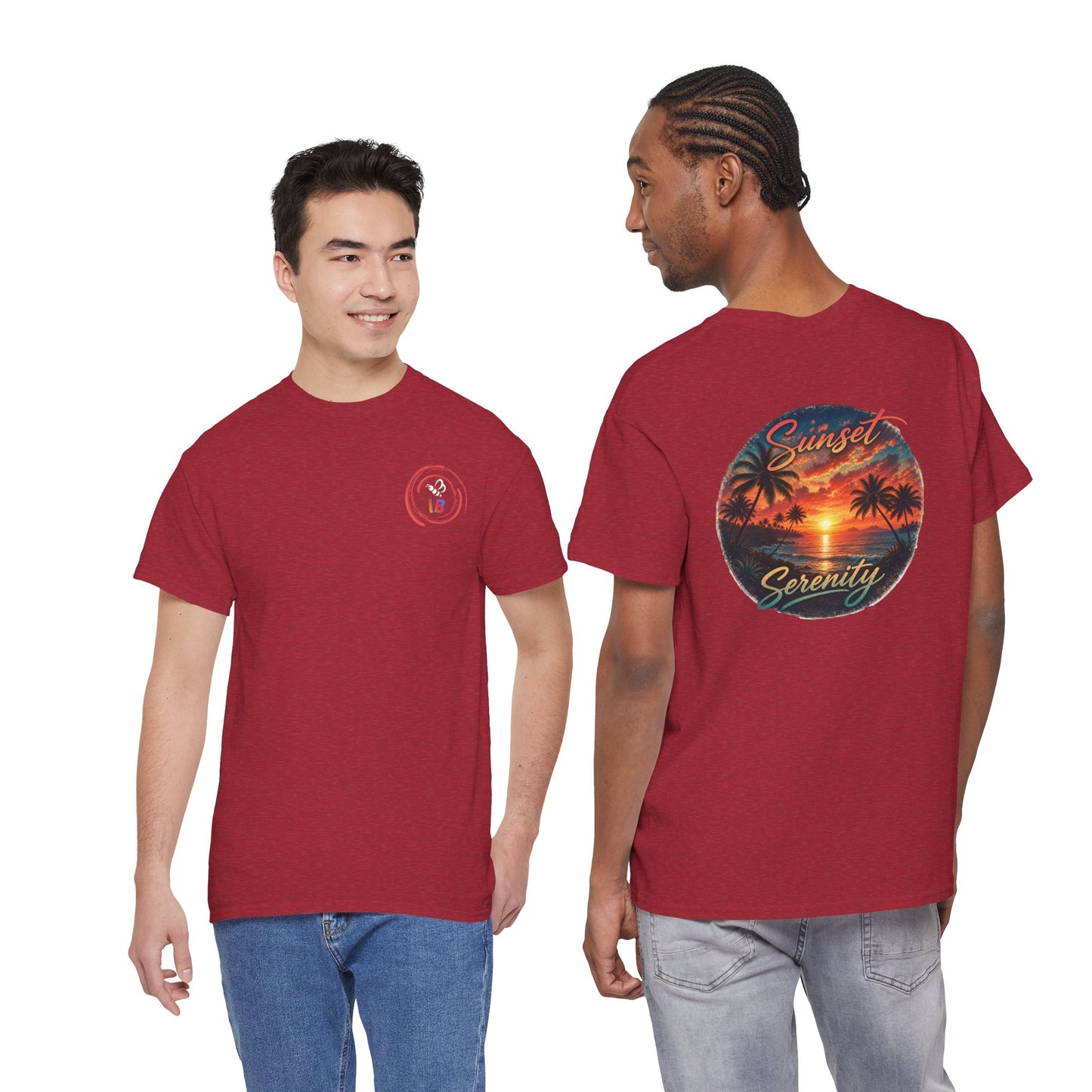 Sunset Serenity | Premium Coastal Art Tee