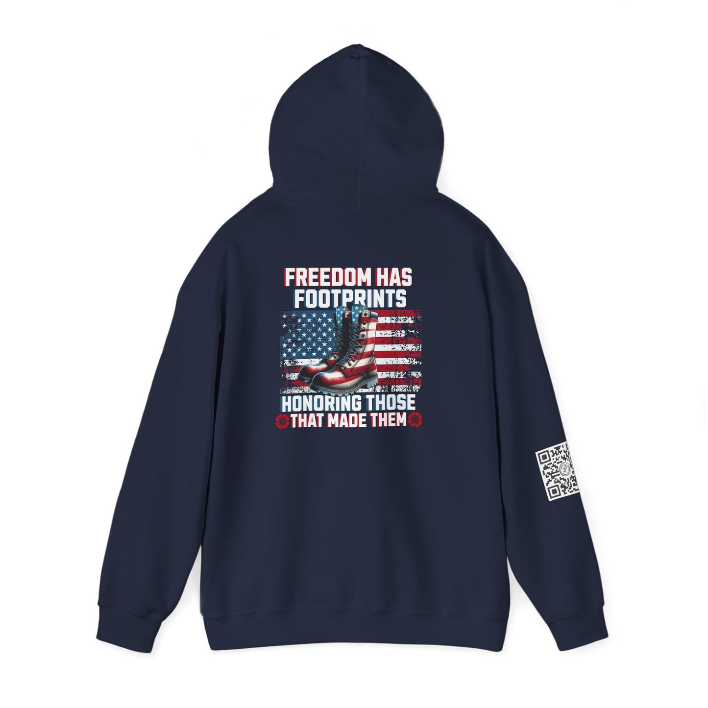 IBLeaf Freedom Has Footprints – Veterans Tribute Hoodie