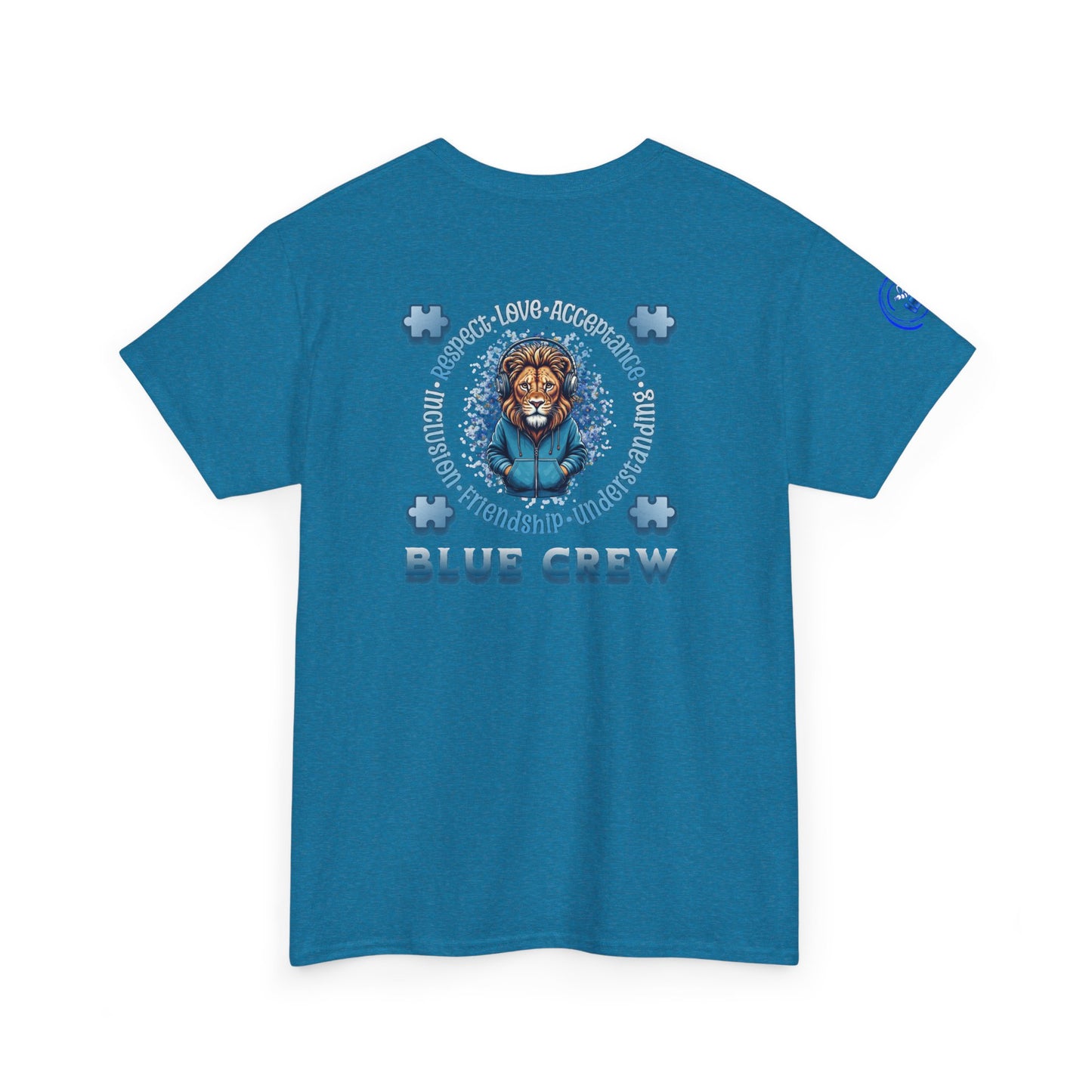 IB Leaf Blue Crew Autism Community Tee | Respect • Love • Inclusion