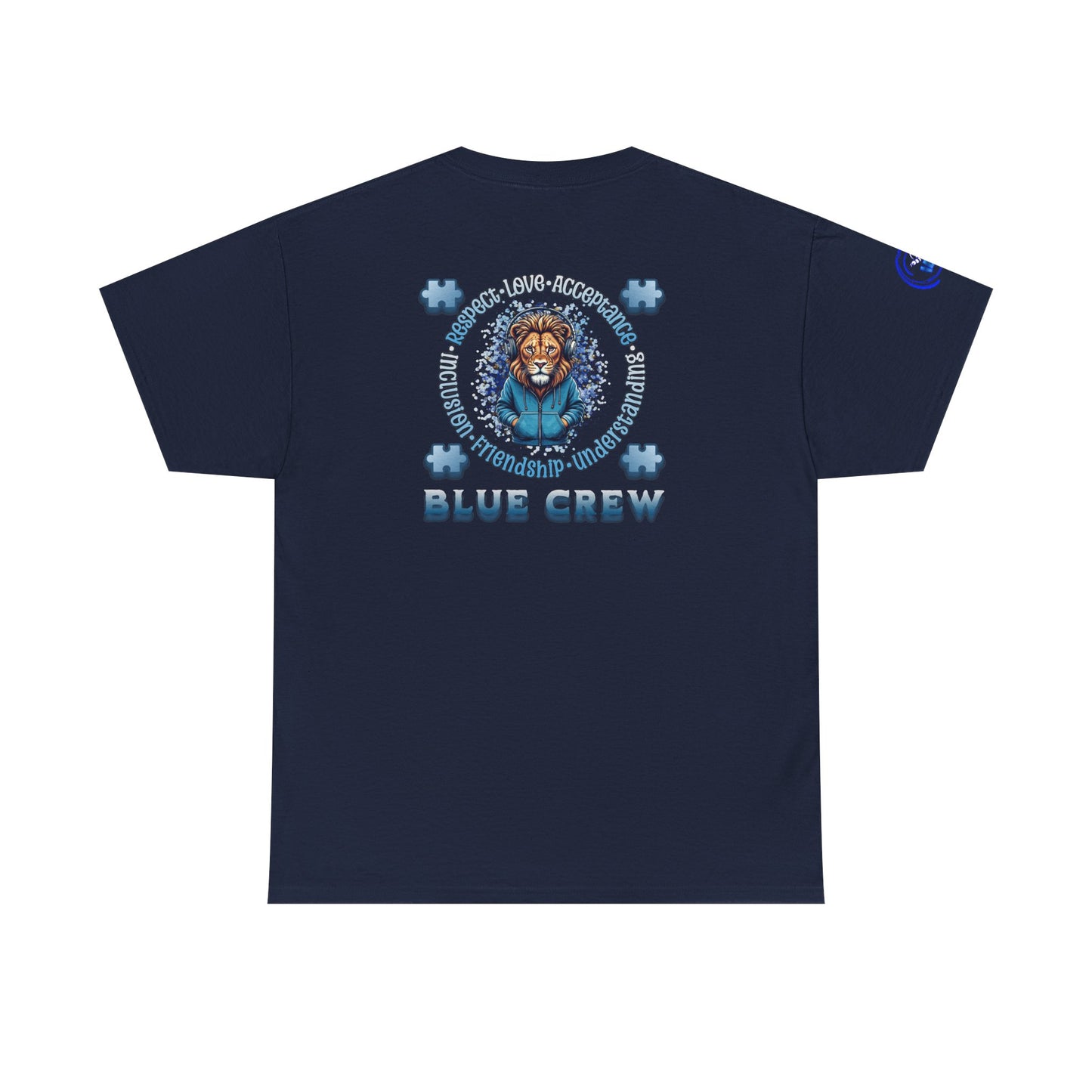 IB Leaf Blue Crew Autism Community Tee | Respect • Love • Inclusion