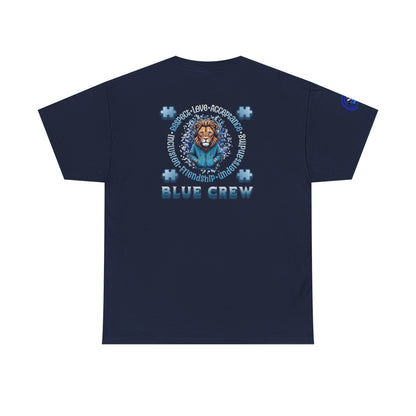 IB Leaf Blue Crew Autism Community Tee | Respect • Love • Inclusion