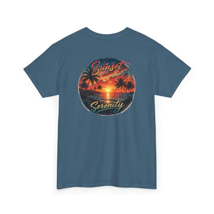 Sunset Serenity | Premium Coastal Art Tee