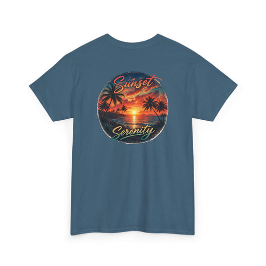 Sunset Serenity | Premium Coastal Art Tee
