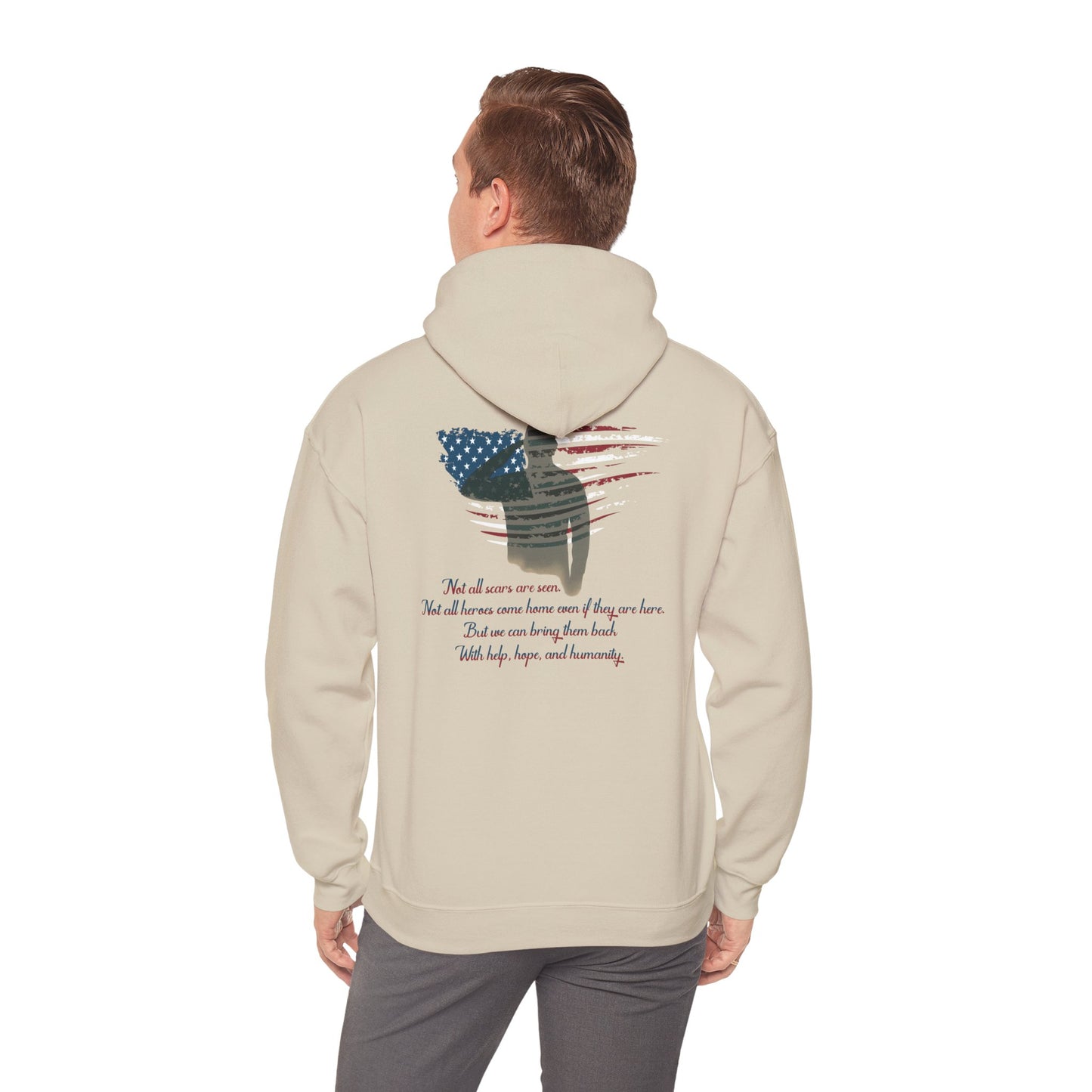 IB Leaf “Not All Scars Are Seen” Hoodie – Wear the Message That Matters