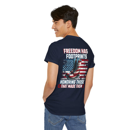 IBLeaf Freedom Has Footprints – Veterans Tribute Tee