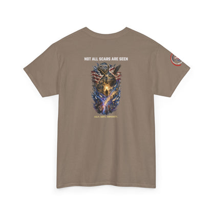 IB Leaf Not All Scars Are Seen | Veteran Mental Health Awareness Tee