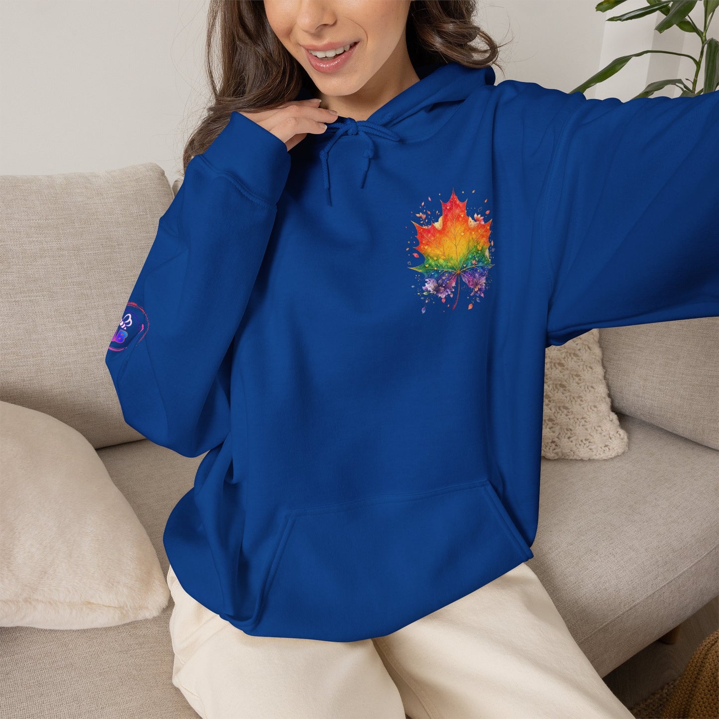 IB Leaf "Pride & Love" LGBTQ+ Awareness Hoodie | Love Loud. Live Proud.