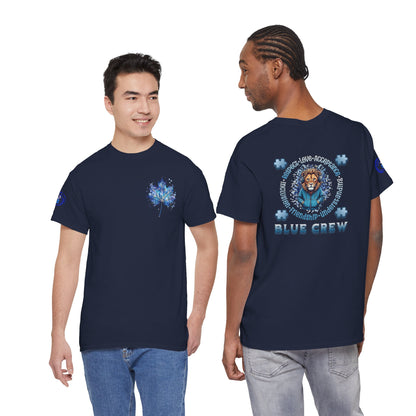 IB Leaf Blue Crew Autism Community Tee | Respect • Love • Inclusion